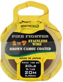 SPRO 1X7 Brown Coated Wire